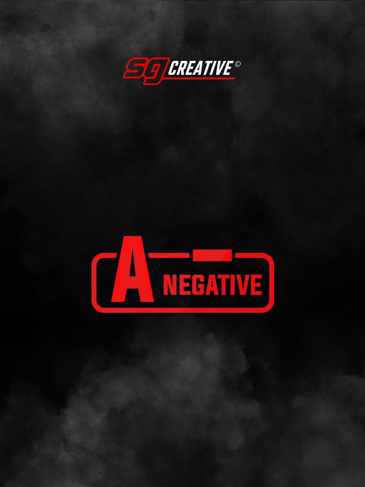 A- Negative Autoaufkleber