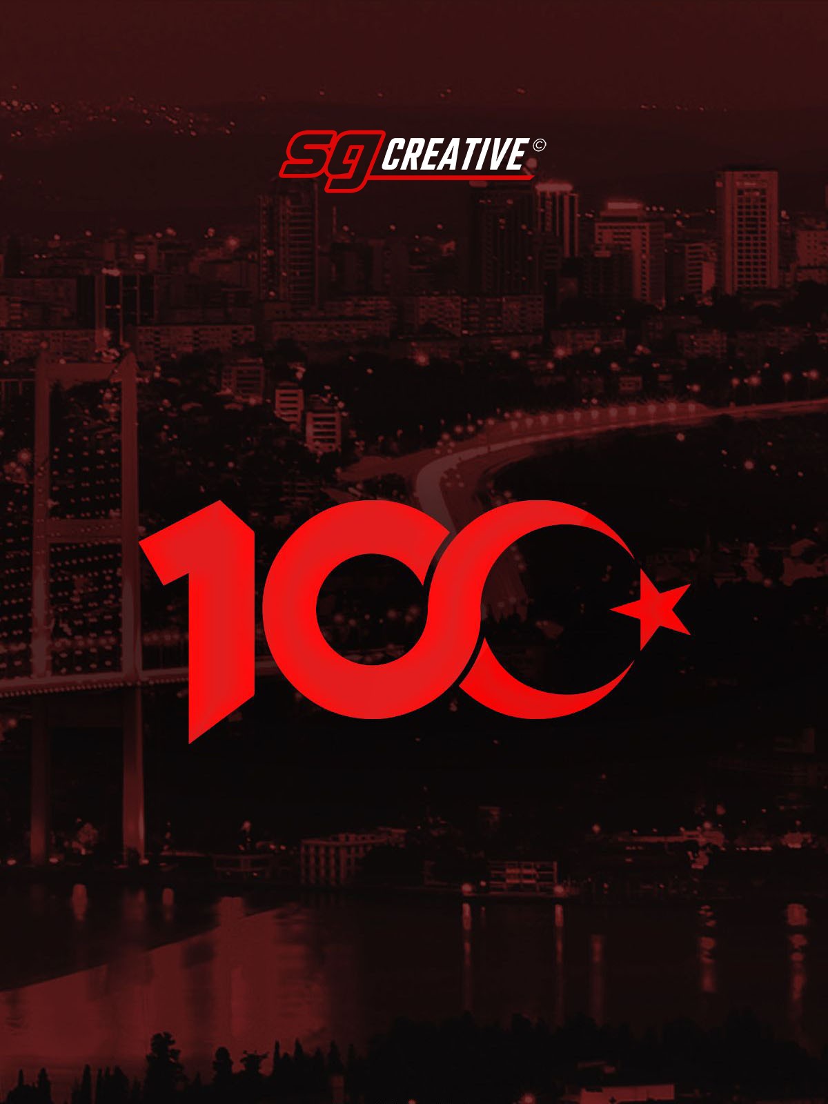 Türkiye 100. Yıl Autoaufkleber