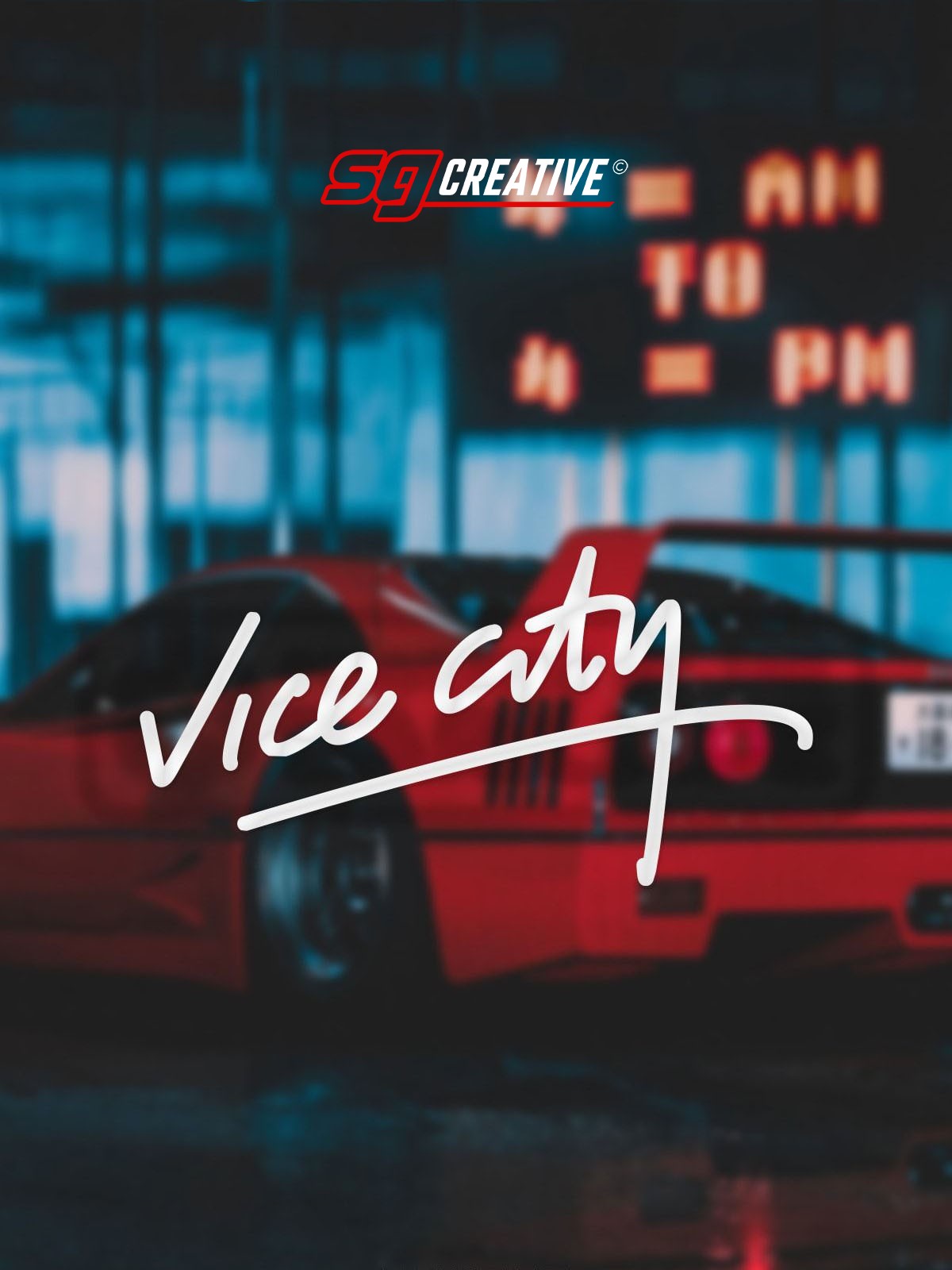 Vice City Autoaufkleber