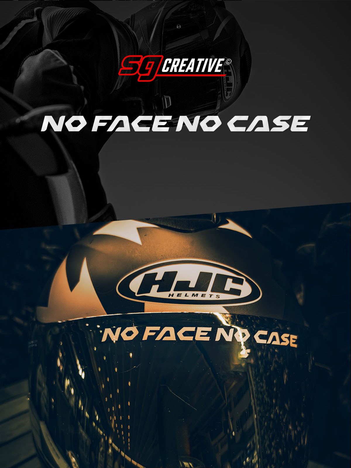 No Face No Case Autoaufkleber